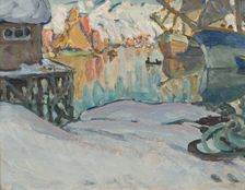 From Svolvaer Harbour. Study from Lofoten, 1910. Creator: Anna Katarina Boberg