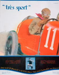Front cover illustration from the magazine Tres Sport July 1922