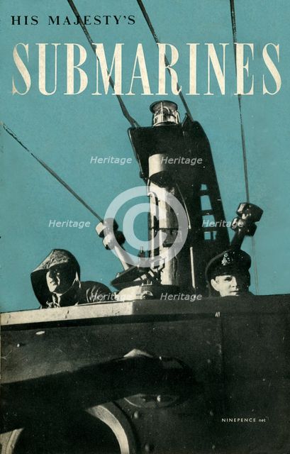 Front cover of "His Majesty's Submarines", 1945. Creator: Unknown.