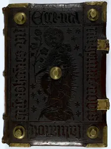 Front cover of "Historia Scholastica", by Petrus Comestor, c1451. Creator: Unknown
