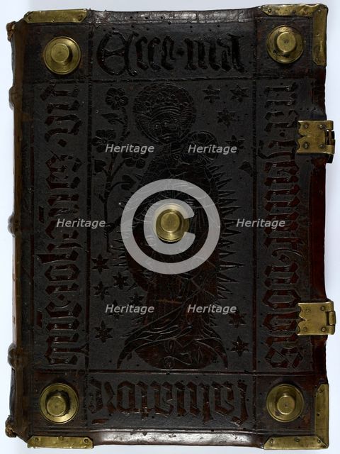 Front cover of "Historia Scholastica", by Petrus Comestor, c1451. Creator: Unknown.