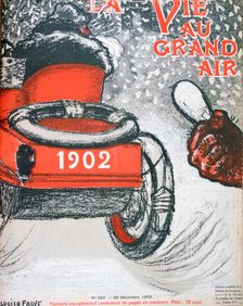 Front cover of La Vie au Grand Air 20 December 1902. Artist: Lucien Faure