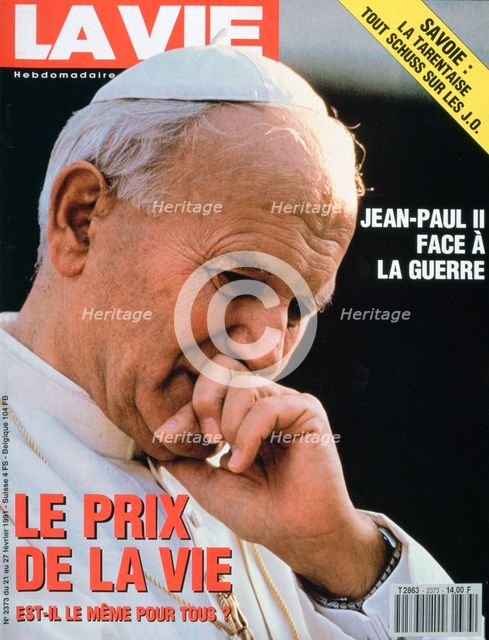 Front cover of La Vie, Febuary 1991. Artist: Unknown