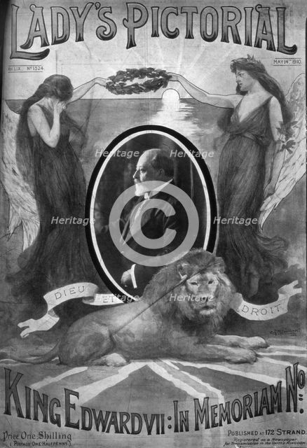 Front cover of Lady's Pictorial, 14th May 1910.Artist: AM Faulkner