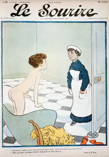 Front cover of Le Sourire magazine, 30th March 1901. Artist: Fernand Fau