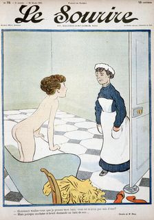 Front cover of Le Sourire magazine, 30th March 1901. Artist: Fernand Fau