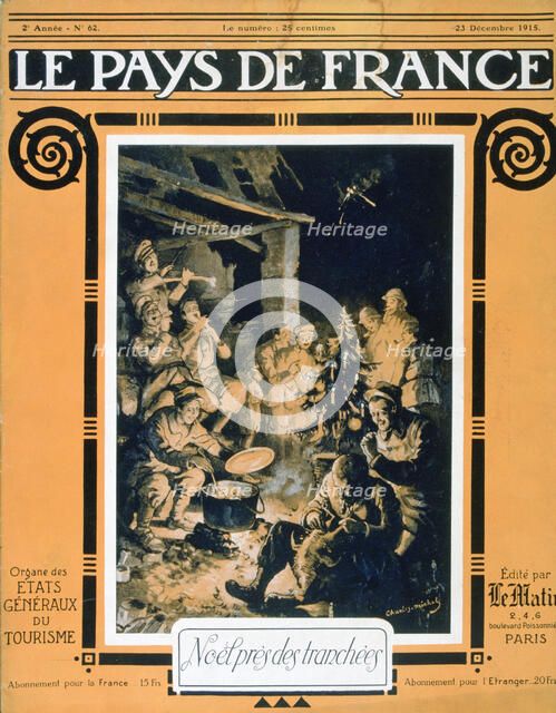 Front cover of Le Pays de France, 23rd December 1915. Artist: Unknown