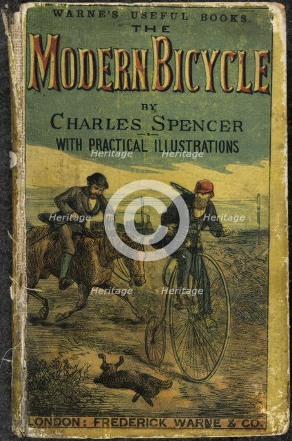 Front cover of 'The Modern Bicycle', 1877.  Creator: Unknown.