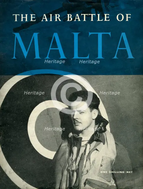 Front cover of "The Air Battle of Malta", 1944. Creator: Unknown.