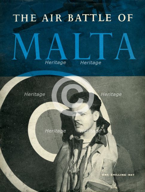 Front cover of "The Air Battle of Malta", 1944. Creator: Unknown.