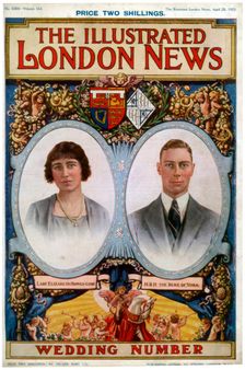 Front cover of "The Illustrated London News Wedding Number", 28th April 1923. Creator: Unknown
