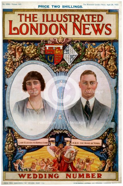 Front cover of "The Illustrated London News Wedding Number", 28th April 1923.  Creator: Unknown.