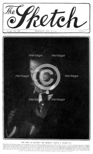 Front cover of The Sketch, 18th May 1910.Artist: SJ Beckett