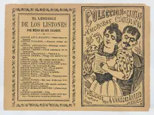 Front and back covers printed on the same sheet for a collection of love letters ..., ca. 1900-1910. Creator: José Guadalupe Posada