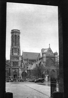 Front and porch of St Germain l'Auxerrois, Paris, 1931.Artist: Ernest Flammarion