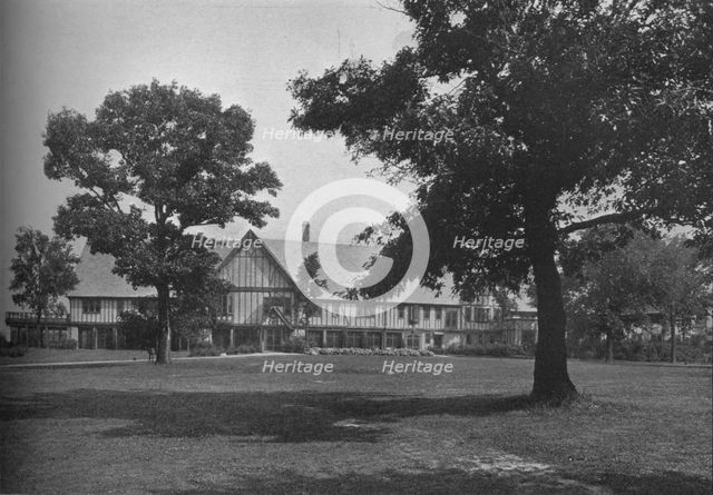 Front elevation of the clubhouse, Glen View Club, Glenview, Illinois, 1925. Artist: Unknown.