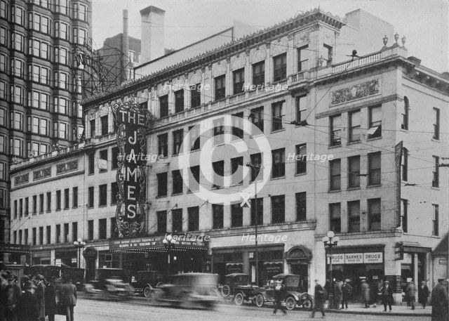Front elevation, the James Theatre, Columbus, Ohio, 1925. Artist: Unknown.
