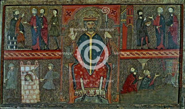 Front in the façade of Boi, dedicated to St. Peter, from a missing church outside Boi.