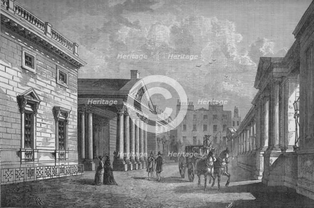 Front of Carlton House, Westminster, London, c1820 (1878). Artist: Unknown.