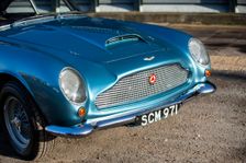 Front of a 1961 Aston Martin DB4 GT SWB lightweight. Creator: Unknown