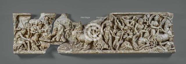 Front of a Sarcophagus with the Myth of Endymion, about A.D. 210. Creator: Unknown.
