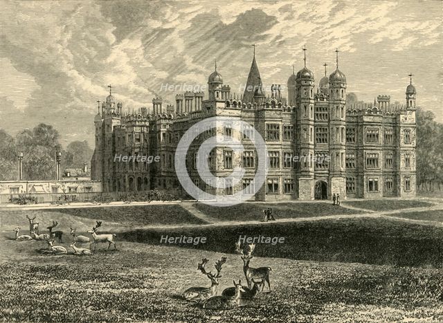 'Front of Burghley House', 1898. Creator: Unknown.