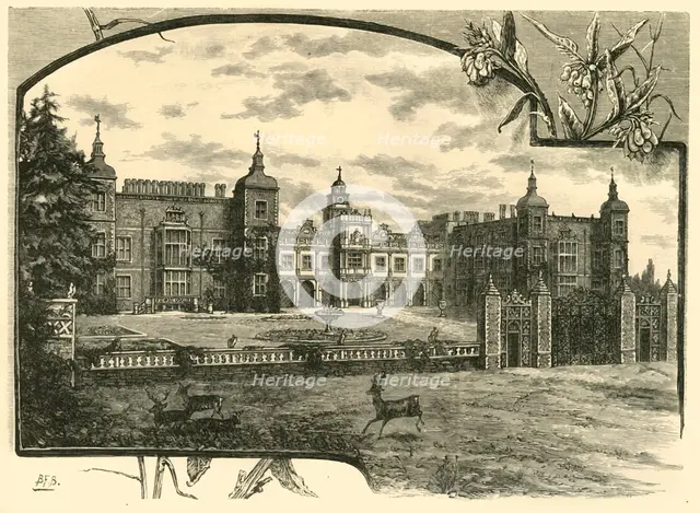 'Front of Hatfield House', 1898. Creator: Unknown.