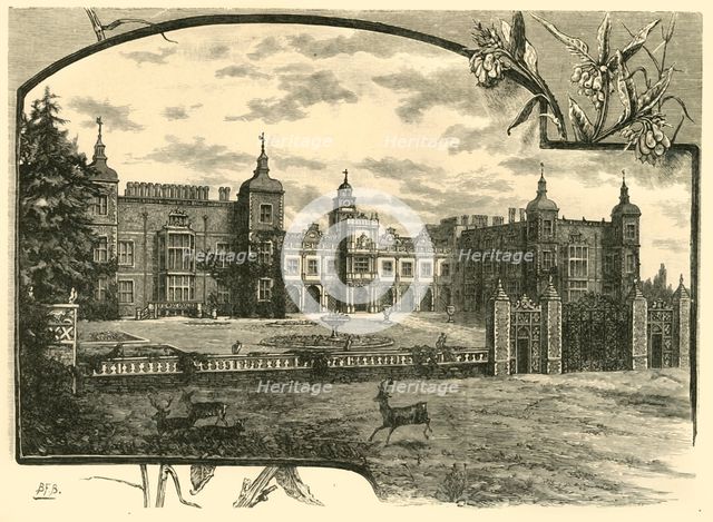 'Front of Hatfield House', 1898. Creator: Unknown.