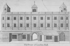 Front of Leadenhall, City of London, 1750. Artist: Anon