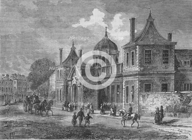 Front of Montagu House, Great Russell Street, Bloomsbury, London, 1830 (1878). Artist: Unknown.