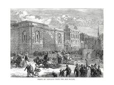 Front of Newgate from the Old Bailey, 1878