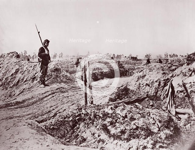 Front of Petersburg Lines, 1864. Creator: Tim O'Sullivan.