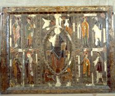 Front of Planés in Ripollés, painting on wood