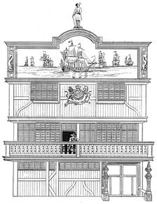 Front of the old East India House, London, 1894