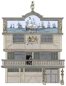 Front of the old East India House, London, 1894