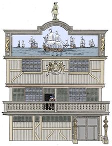 Front of the old East India House, London, 1894