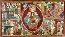 Front of the altar of the chapel of St. Margaret, with scenes of the martyrdom of the saint, from…