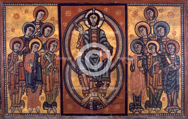 Front of the Apostolate, from the Diocese of La Seu d'Urgell. Represents Christ and the apostles.