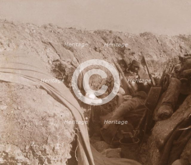 Front line trenches, Beauséjour, northern France, c1914-c1918. Artist: Unknown.