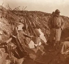 Front line, Vauquois, northern France, c1914-c1918