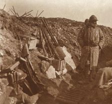 Front line, Vauquois, northern France, c1914-c1918