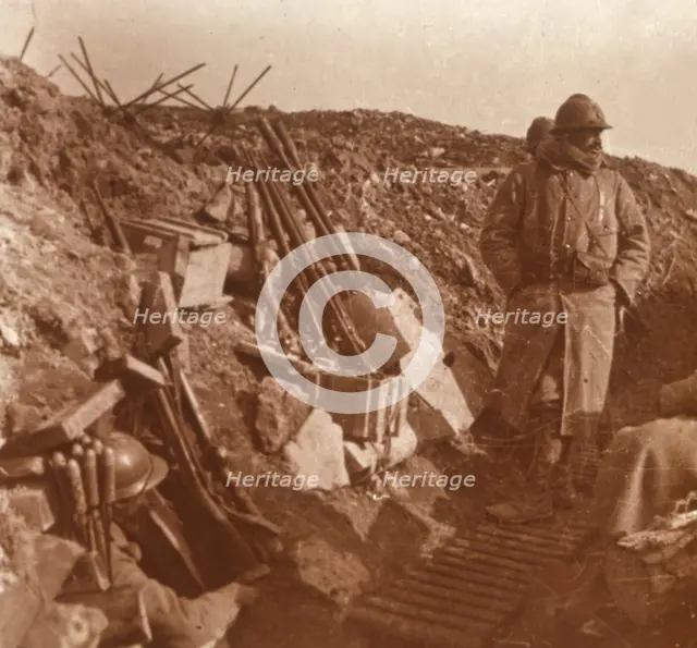 Front line, Vauquois, northern France, c1914-c1918. Artist: Unknown.