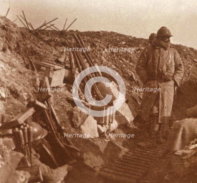 Front line, Vauquois, northern France, c1914-c1918. Artist: Unknown.