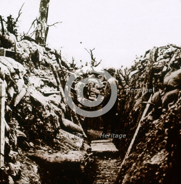 Front line at Bonneuil, France, c1914-c1918. Artist: Unknown.