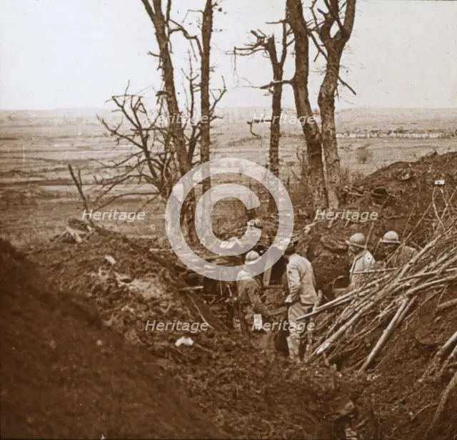 Front line, Les Éparges, northern France, c1914-c1918.  Artist: Unknown.