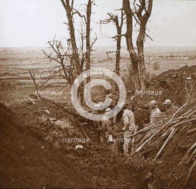 Front line, Les Éparges, northern France, c1914-c1918.  Artist: Unknown.
