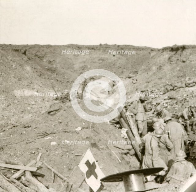Front line, Sailly-Saillisel, Northern France, c1914-c1918. Artist: Unknown.