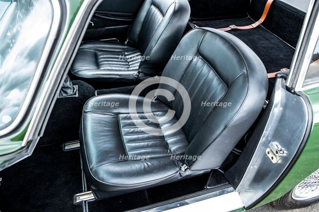 Front seats of a 1961 Aston Martin DB4 GT previously owned by Donald Campbell. Creator: Unknown.