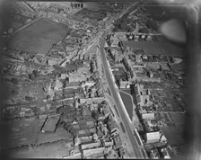Front Street West and the Market Place, Bedlington, Northumberland, c1930s. Creator: Arthur William Hobart