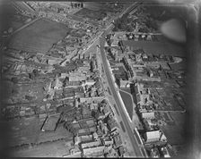 Front Street West and the Market Place, Bedlington, Northumberland, c1930s. Creator: Arthur William Hobart